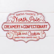Load image into Gallery viewer, North Pole Creamery &amp; Confectionary Sign
