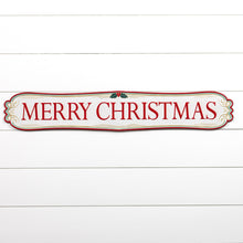 Load image into Gallery viewer, 40&quot; Red &amp; White Merry Christmas Sign

