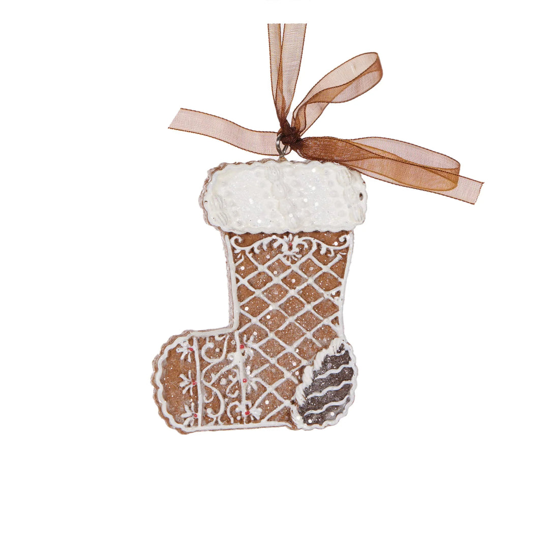 Piped Gingerbread Stocking Hanging