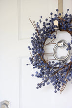 Load image into Gallery viewer, 40cm Blue Berry Wreath
