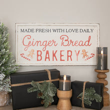 Load image into Gallery viewer, 12&quot; Ginger Bread Bakery Sign
