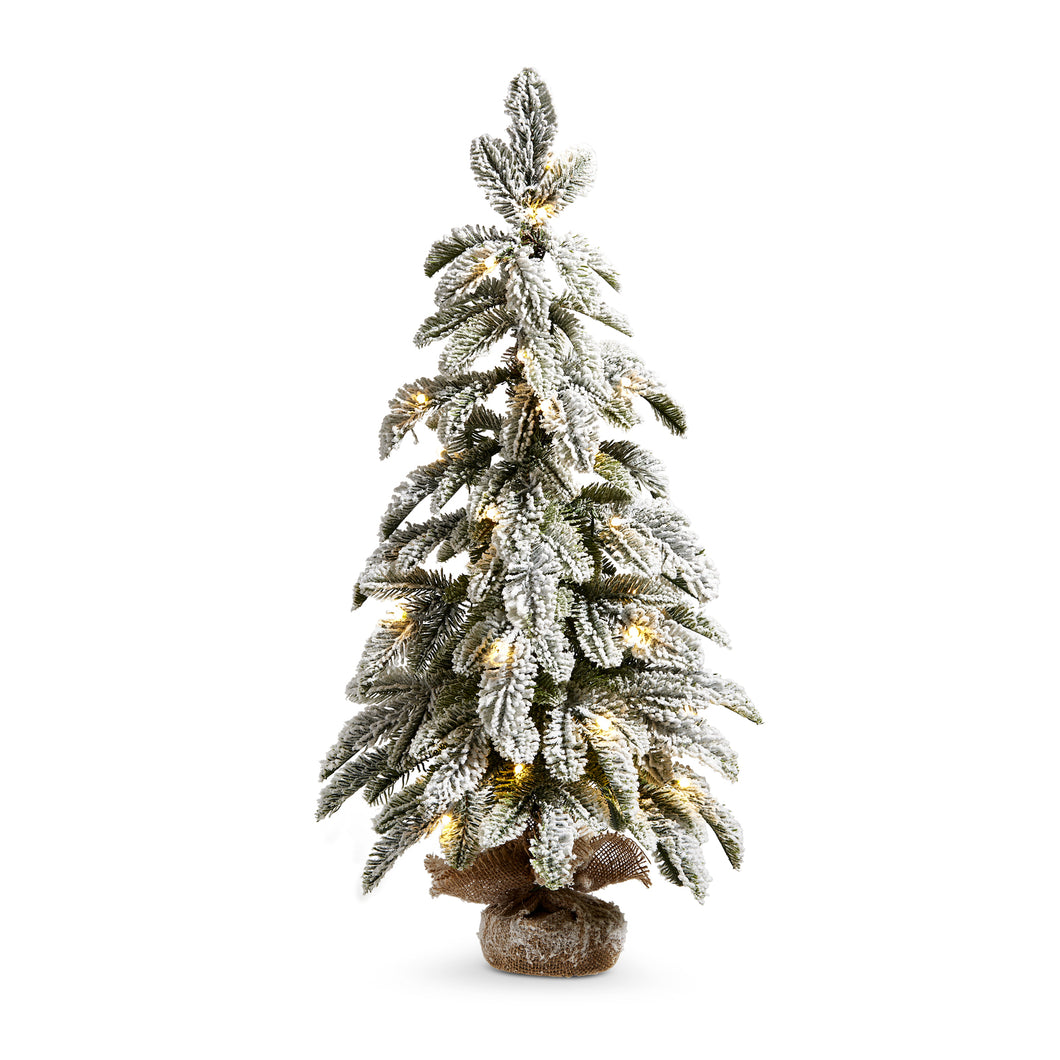 71cm Flocked Pine Tree LED in Bag