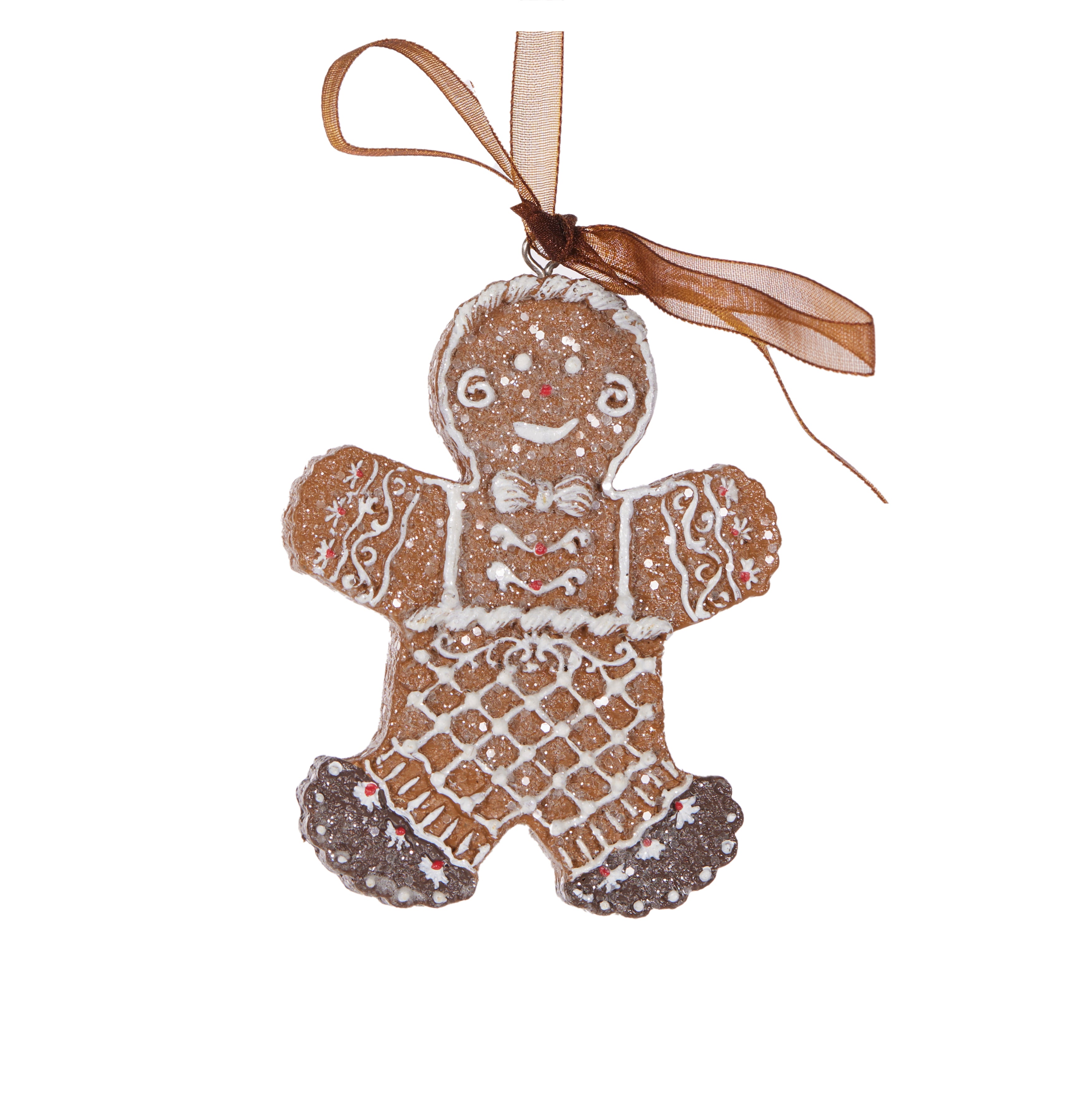 Piped Gingerbread Man Hanging – Merry & Bright
