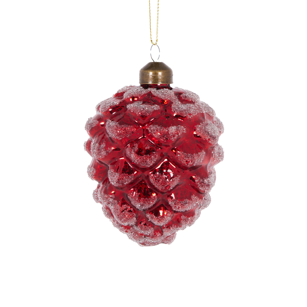 Red Pinecone Bauble