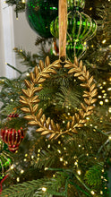 Load image into Gallery viewer, Gold Laurel Leaf Hanging Ornament
