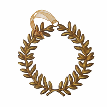 Load image into Gallery viewer, Gold Laurel Leaf Hanging Ornament
