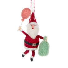 Load image into Gallery viewer, Wool Santa with Balloon
