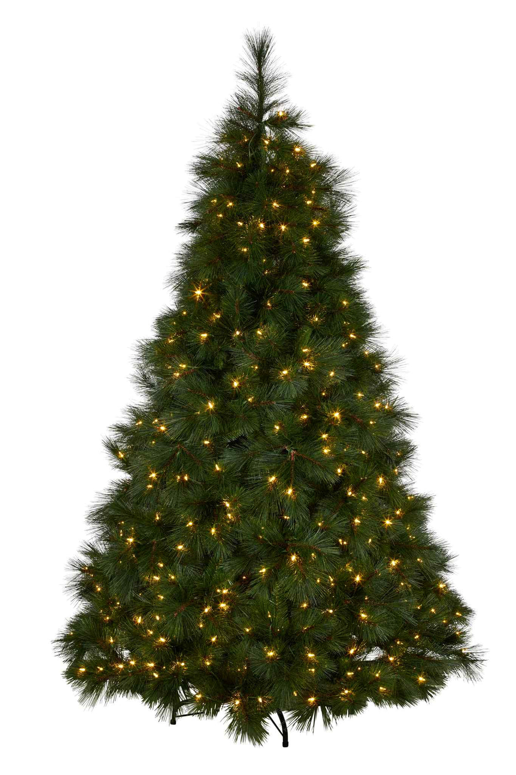 9ft Long Needle Pine Christmas Tree with Lights