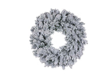 Load image into Gallery viewer, 76cm Snowy Atica Christmas Wreath with Lights
