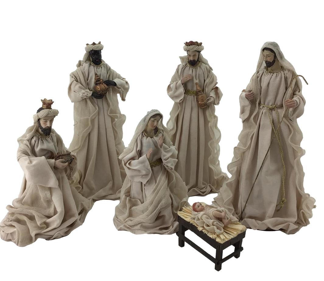 Nativity 6 Piece - Natural – Merry & Bright