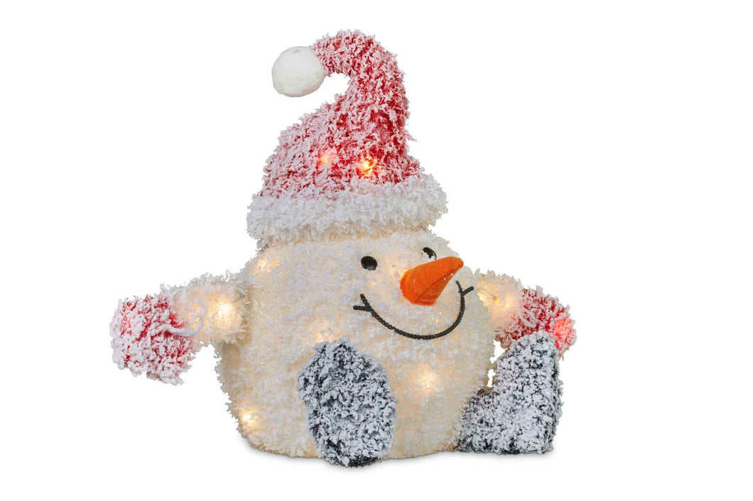 52cm Christmas Snowball Man with Lights