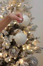 Load image into Gallery viewer, White Snowflakes Bauble
