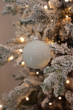 Load image into Gallery viewer, White Snowflakes Bauble
