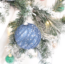 Load image into Gallery viewer, Navy Swirl Bauble
