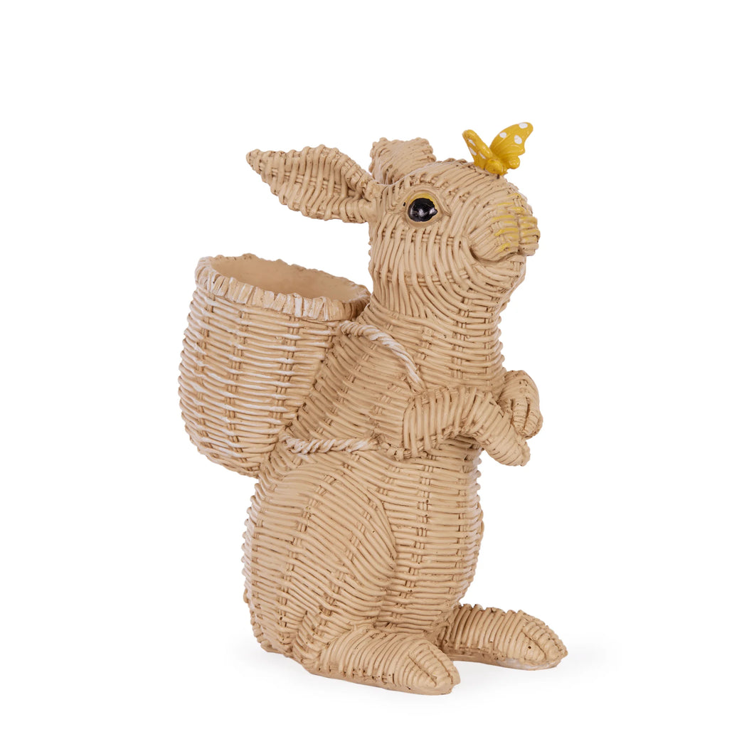 Woven Bunny Carrying Planter