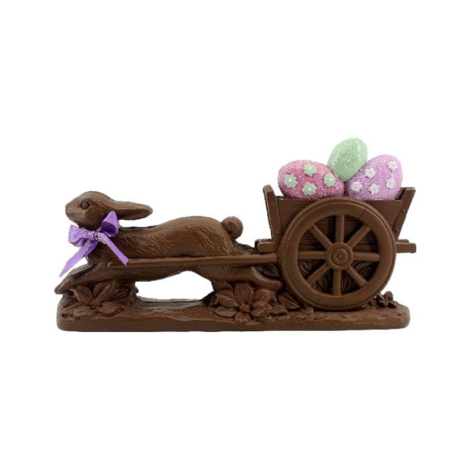 Milk Chocolate Rabbit Pulling Cart – Merry & Bright